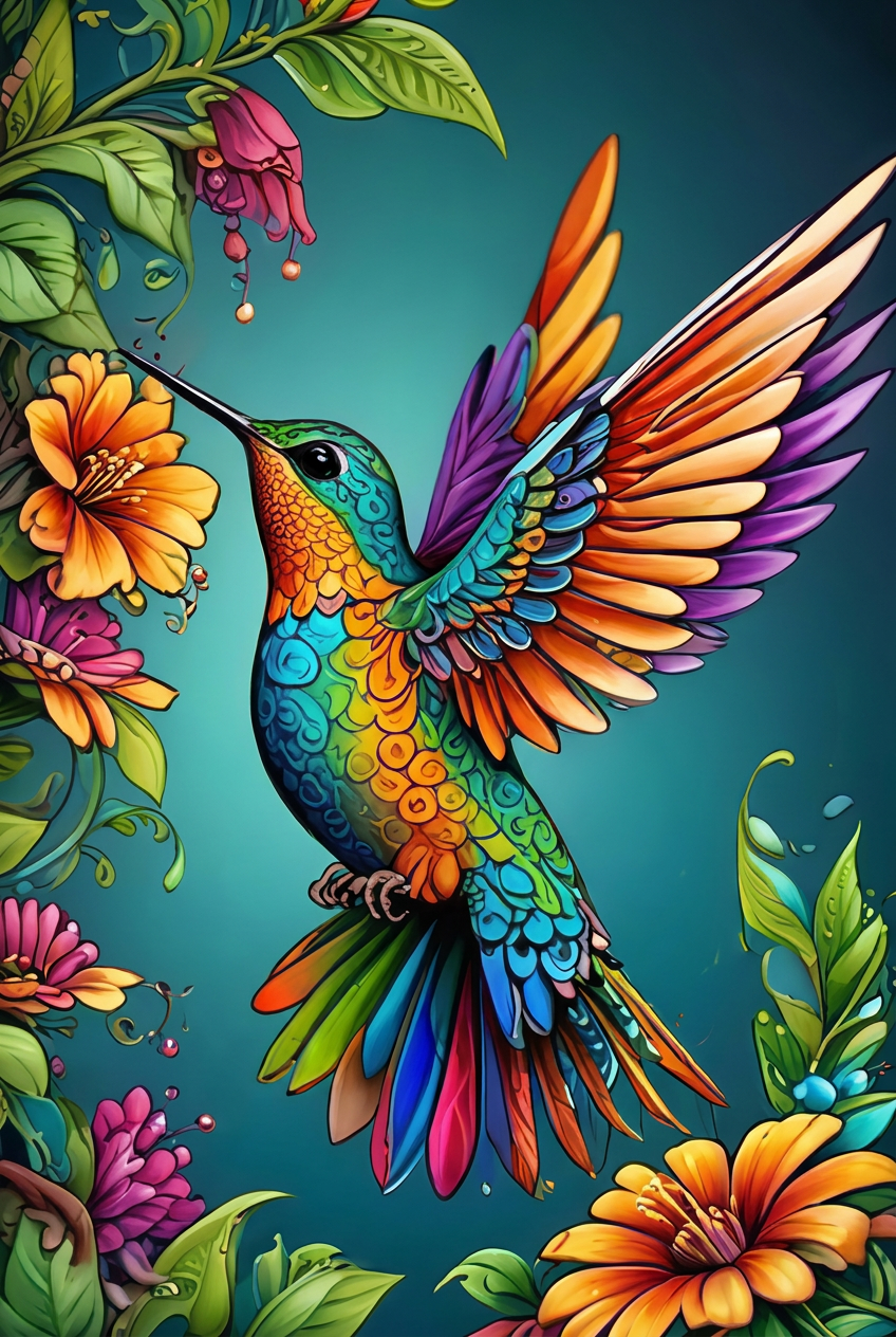 Colibrí tropical
