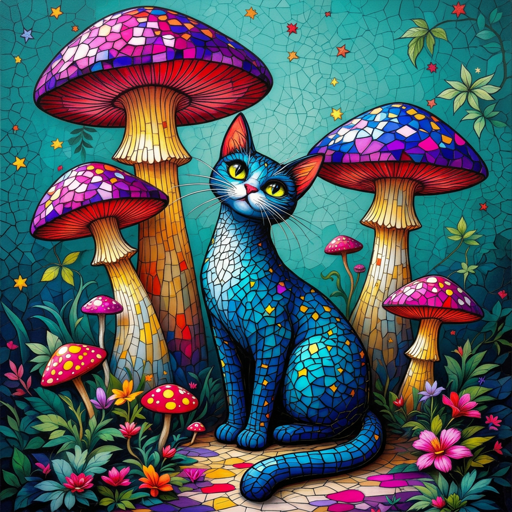 Gato de mosaico