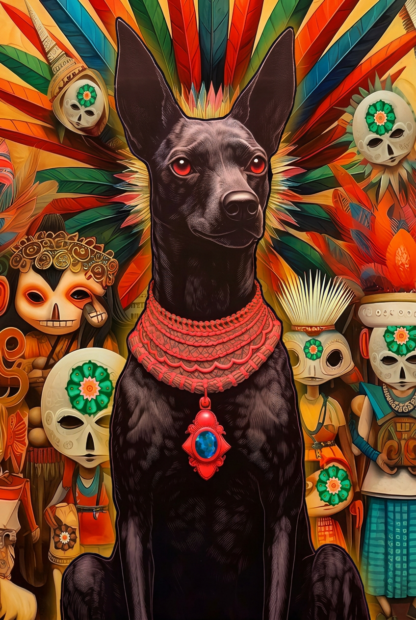Xoloitzcuintle de ofrenda